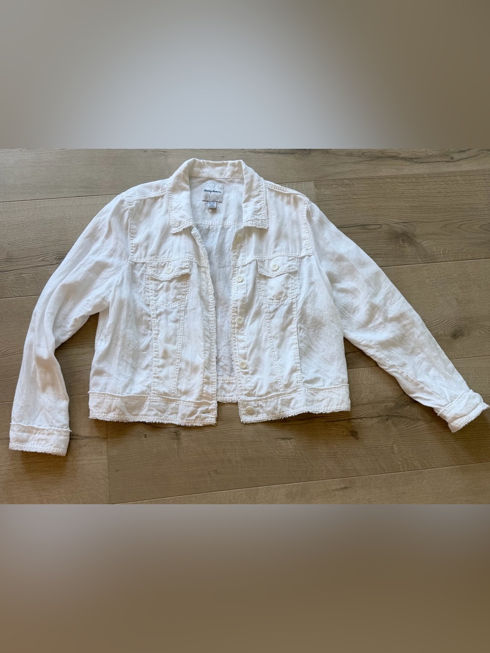 White Tommy Bahama linen Jacket - Women's Jacket